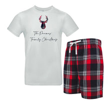 Load image into Gallery viewer, Mens Christmas Crew Matching Short Pyjamas Personalise Direct