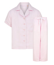 Load image into Gallery viewer, Personalised Satin Luxe Short/Long Pyjama Set in Pink Personalise Direct