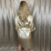 Load image into Gallery viewer, Personalised Satin Robe - Cream Personalise Direct