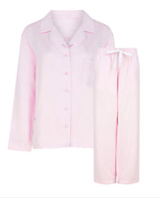 Load image into Gallery viewer, Pink Mini Personalised Satin Luxe Long Pyjama Set Personalise Direct
