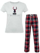 Load image into Gallery viewer, Women&#39;s Christmas Crew Matching Pyjamas Personalise Direct